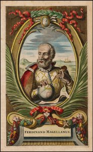 Portret van Ferdinand Magellan, 1671 door John Ogilby