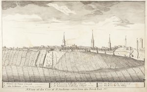 St Andrews Delineated - Een uitzicht op de stad St Andrews vanuit het zuidoosten