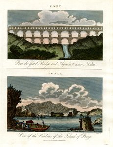 Historische bruggen - Pont du Gard en haven van Ponza