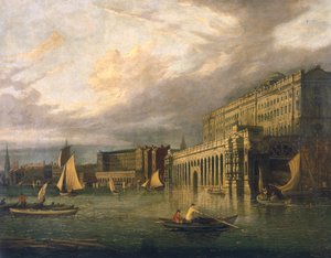 Somerset House en de Adelphi vanaf de rivier