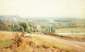 Uitzicht vanaf Hedsor Hill op de Theems bij Cookham