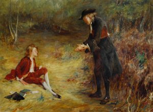 John Pettie - Een preek langs de weg