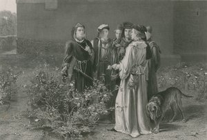 De scène in de Temple Garden, King Henry VI, Eerste Deel