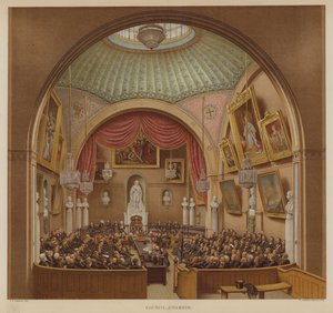 Raadzaal, Guildhall, City of London door John Phillipp Emslie