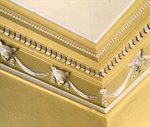 Neoklassiek fries uit de eetkamer, Belle Isle, Windermere, 1774 door John Plaw