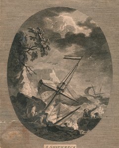Een schipbreuk, 1773 door John Pye
