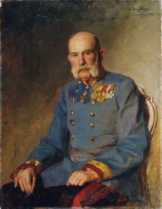 Keizer Franz Joseph I in het uniform van een Oostenrijkse veldmaarschalk