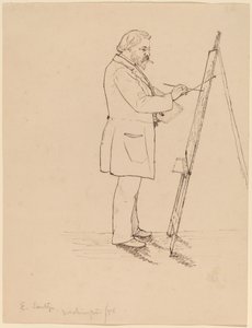 Schetsen - Emanuel Leutze door John Quincy Adams Ward