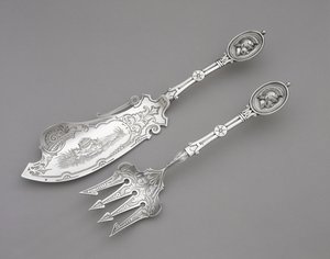 Visvork en mes, ca. 1862-1870