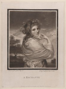 Een Bachante (Emma Hart, later Lady Hamilton) door John Raphael Smith