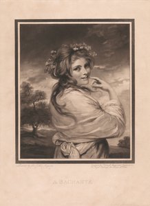 Emma Hart als bacchante door John Raphael Smith