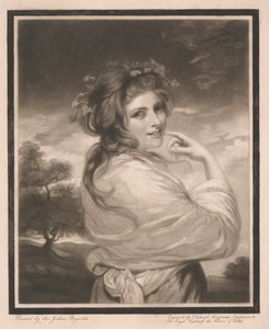 Lady Hamilton als bacchante door John Raphael Smith