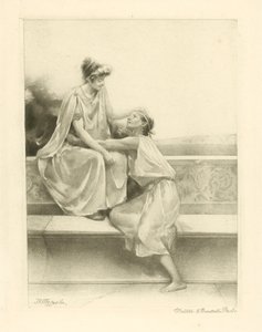 Illustratie voor de gedichten van Catullus (fotogravure) door John Reinhard Weguelin