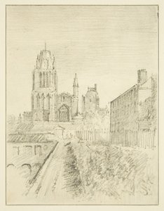 Redcliffe kerk en een deel van Alfred Wharf door John Reverend Eden