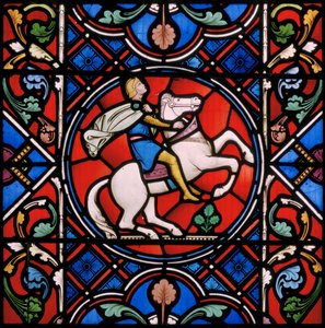 Upton Magna, St Lucy, Romeinse Ruiter, 1860