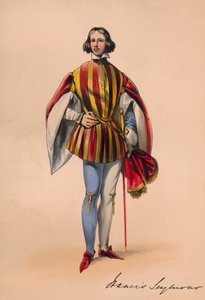 Francis Seymour in kostuum voor Queen Victoria