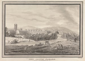 Bath: De Zuid Parade door John Robert Cozens