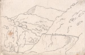 Tussen Tavarnelle amp; Capriano door John Robert Cozens