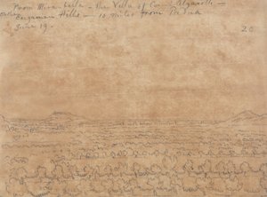 Van Mirabella, de villa van graaf Algarotti op de Euganeese heuvels door John Robert Cozens