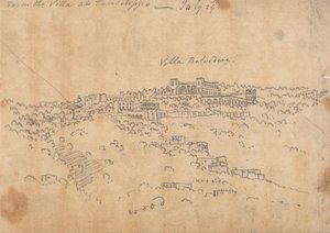 Van de villa bij Posillipo, 29 juli door John Robert Cozens