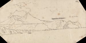 Eiland Nisida door John Robert Cozens