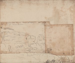 Bij Terracina tussen Rome en Napels, oktober 1777 door John Robert Cozens