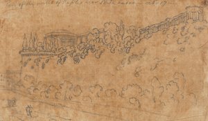 Deel van de muren van Napels bij Ponte Nuovo, 17 oktober door John Robert Cozens
