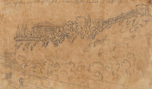 Deel van de muren van Napels bij Ponte Nuovo, 17 oktober door John Robert Cozens