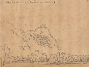 Saint Michele, Piemonte, 18 oktober door John Robert Cozens