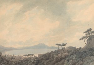 De baai van Napels vanaf Capodimonte