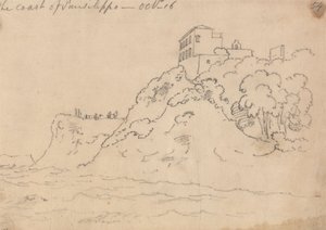 De kust van Posillipo, 16 oktober door John Robert Cozens