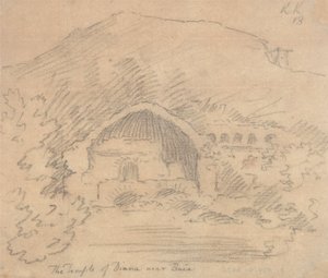 De Tempel van Diana bij Baia door John Robert Cozens
