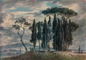 De Villa Negroni, 18e eeuw door John Robert Cozens