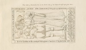 Standon Kerk - Graf van Francis Rose: pentekening, nd [19e eeuw]