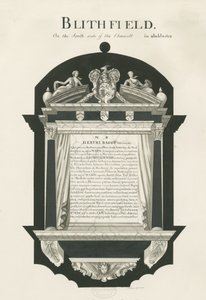 Tablet in Blithfield Kerk - Sir Hervey Bagot, Bart. door John Robert Fernyhough