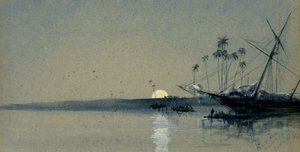 Slaven verschepen, Westkust van Afrika