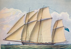 Gewapende Lugger Met Alle Zeilen Gehesen, 1825