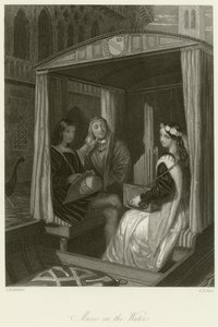 Muziek op het water door John Rogers Herbert