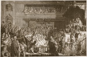 De vrijspraak van de zeven bisschoppen, 1688, illustratie uit 