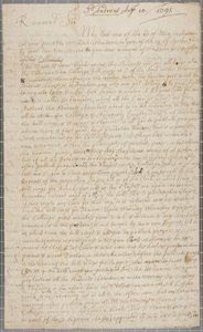 Een brief van John Row, een student in St Andrews, aan zijn oom