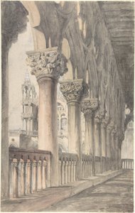 Loggia van het Dogepaleis, Venetië door John Ruskin