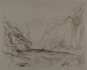 Zandbergscène door John Ruskin