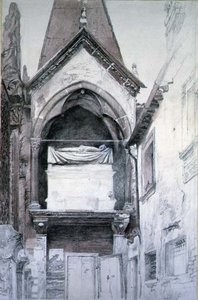 Het Graf van Cangrande I, Santa Maria Antica, Verona door John Ruskin