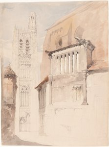 Toren van de kathedraal van Sens door John Ruskin