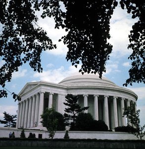 Het Jefferson Memorial, gebouwd 1938-43