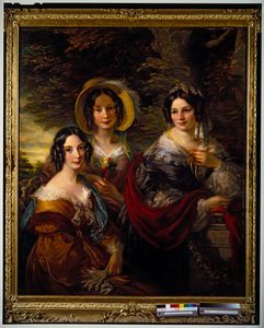 Portret van Frances, Charlotte & Catherine Voules