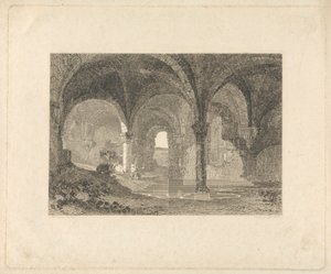 Crypte in Kirkstall Abbey, Yorkshire door John Scott