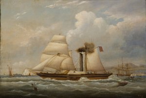 De peddelsleepboot Henry Wright door John Scott