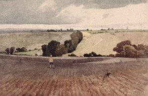 Een geploegd veld, ca. 1808 door John Sell Cotman