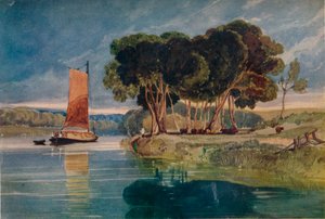 Een rivierlandschap, c1800-1842